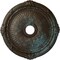 Ekena Millwork Heaton Ceiling Medallion (Canopies up to 6 1/2"), 27 1/2"OD x 3 7/8"ID x 2 1/4"P, Bronze Blue Patina CM27HEBBS - alternate 1